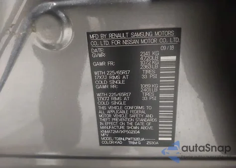 2019 Nissan Rogue S from USA, damaged, VIN KNMAT2MV1KP502104